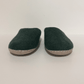 Men's Pine Green Wool Slippers