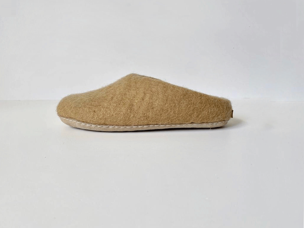 Women's Cinnamon Wool Slippers